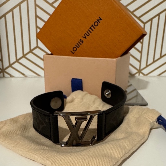 Louis Vuitton Black and Silver Bracelet - Picture 1 of 1